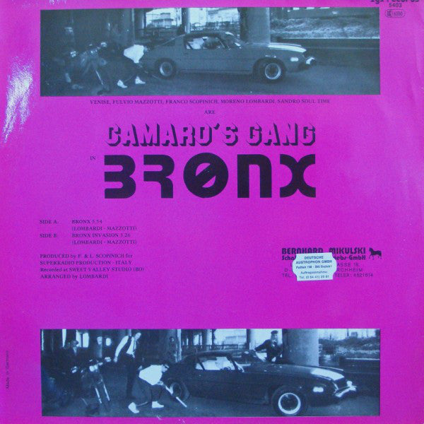 Camaro's Gang : Bronx (12")