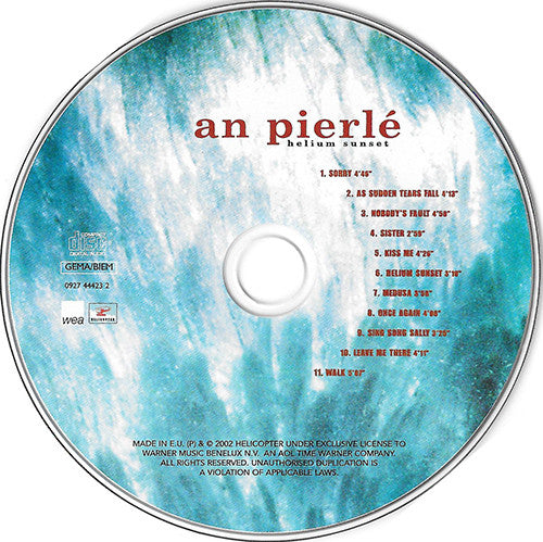 An Pierlé : Helium Sunset (CD, Album)