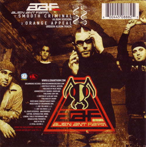 Alien Ant Farm : Smooth Criminal (CD, Single, Car)