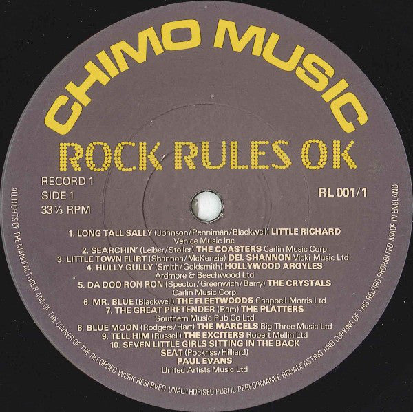 Various : Rock Rules OK (3xLP, Comp)