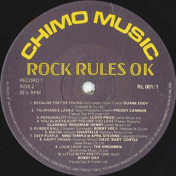 Various : Rock Rules OK (3xLP, Comp)