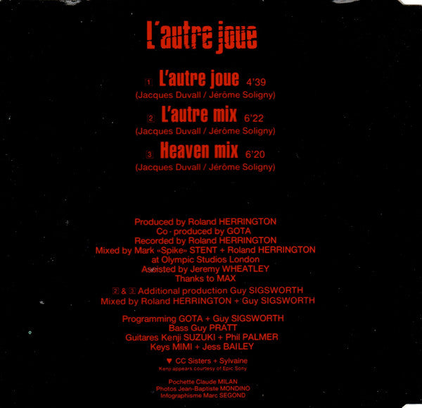 Lio : L'Autre Joue (CD, Maxi)