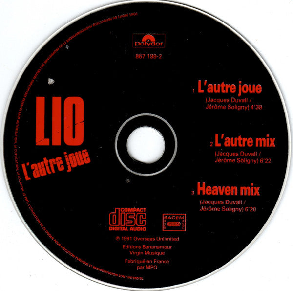 Lio : L'Autre Joue (CD, Maxi)