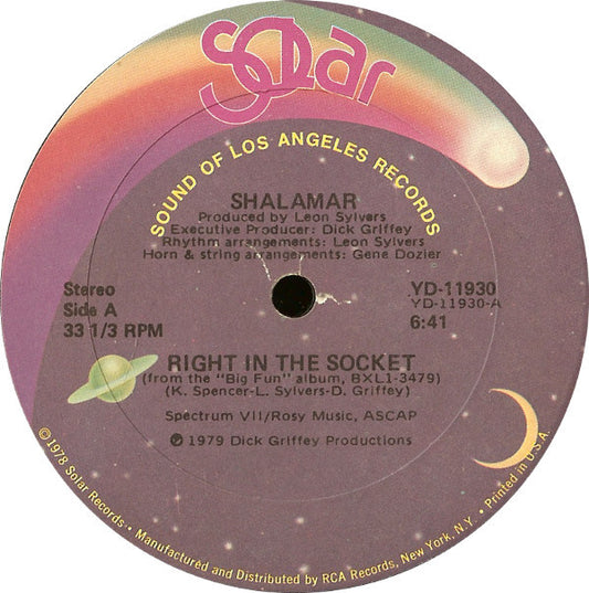 Shalamar : Right In The Socket (12")