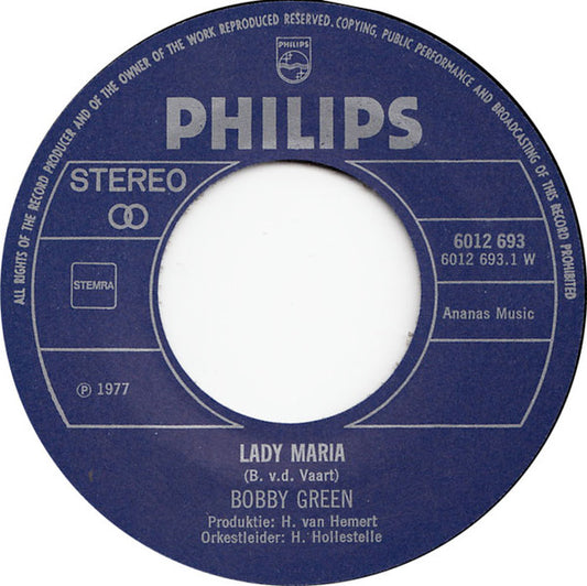 Bobby Green (18) : Lady Maria (7", Single)