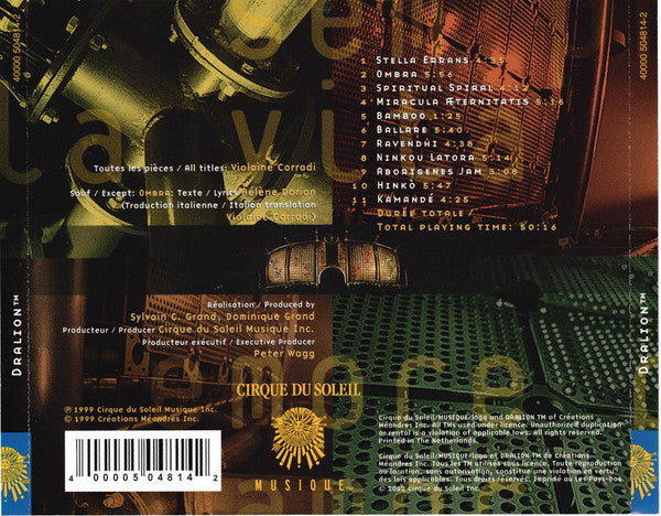 Cirque Du Soleil : Dralion (CD, Album, RE)