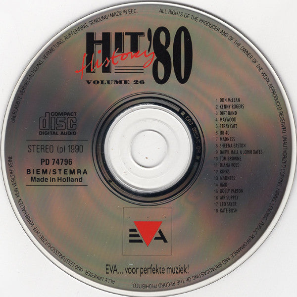 Various : Hit History '80 - Volume 26 (CD, Comp)