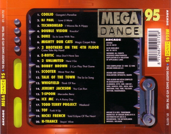 Various : Mega Dance 95 - The Greatest Dance Hits Of The Year! (CD, Comp)