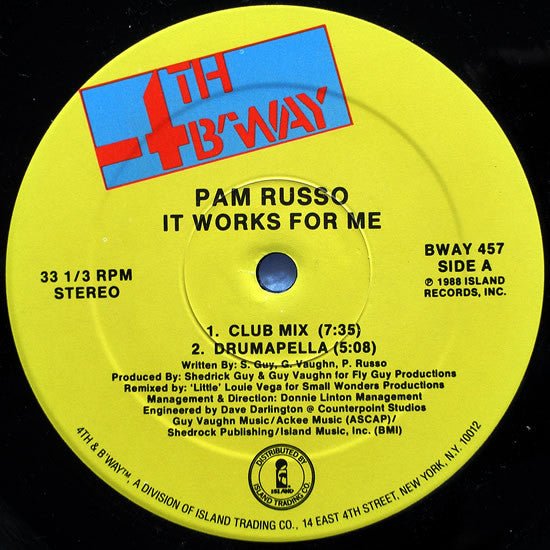 Pam Russo : It Works For Me (12")