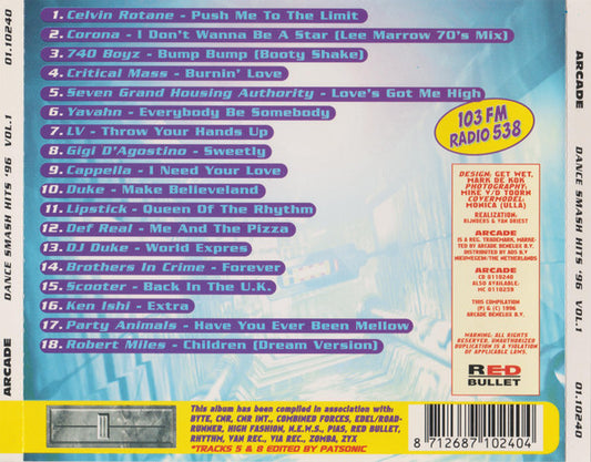Various : Dance Smash Hits '96 Vol.1 (CD, Comp)