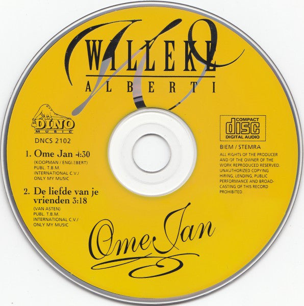 Willeke Alberti : Ome Jan (CD, Single)
