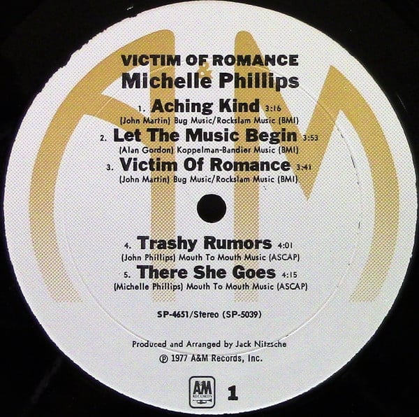 Michelle Phillips : Victim Of Romance (LP, Album)