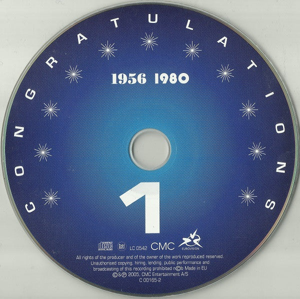 Various : Congratulations: 50 Years Of The Eurovision Song Contest (All The Winners + Favourites 1956 1980) (2xCD, Comp)