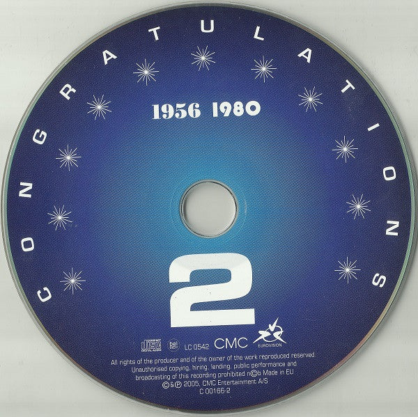 Various : Congratulations: 50 Years Of The Eurovision Song Contest (All The Winners + Favourites 1956 1980) (2xCD, Comp)