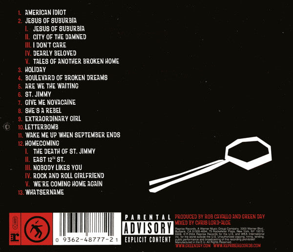 Green Day : American Idiot (CD, Album)