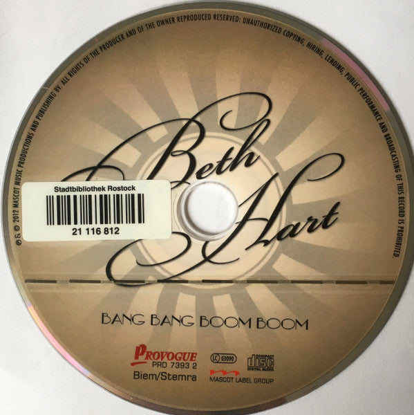 Beth Hart : Bang Bang Boom Boom (CD, Album)