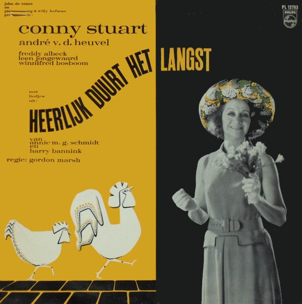 Annie M.G. Schmidt, Harry Bannink, Conny Stuart, Leen Jongewaard, André Van Den Heuvel : Liedjes Uit "Heerlijk Duurt Het Langst" (LP, Mono)