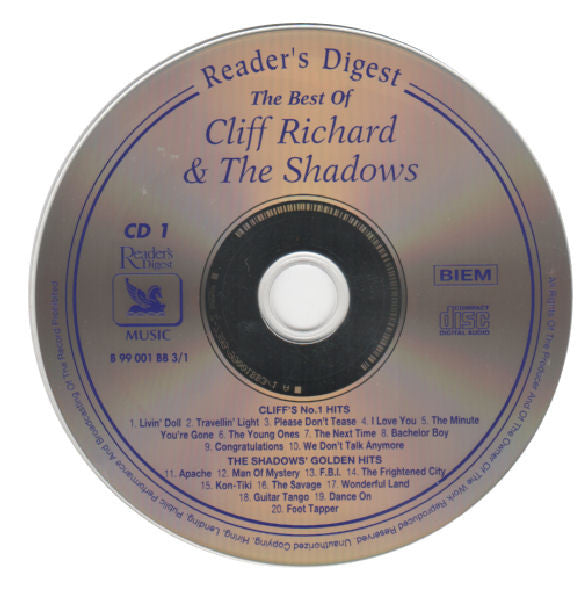 Cliff Richard & The Shadows : The Best Of Cliff Richard & The Shadows (5xCD, Album, Comp)