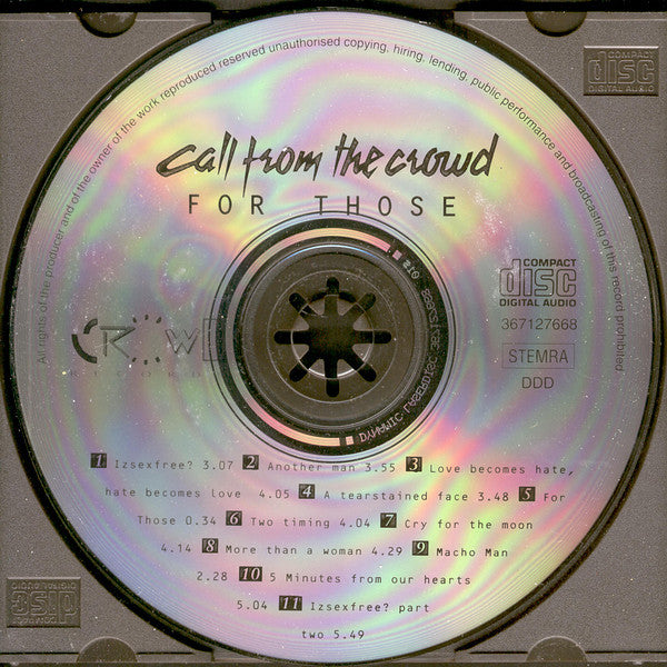 Call From The Crowd : For Those (CD, Album)