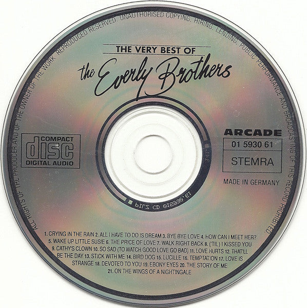 Everly Brothers : The Very Best Of Everly Brothers (CD, Comp)