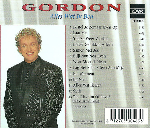 Gordon (3) : Alles Wat Ik Ben (CD, Album)
