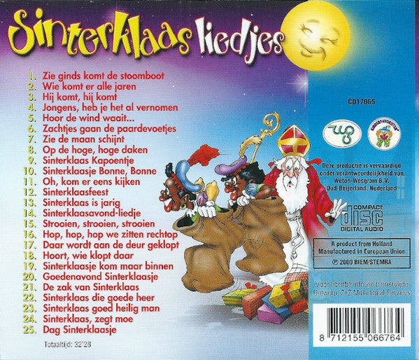 De Gouden Nachtegaaltjes : Sinterklaasliedjes (CD, Album, RE)