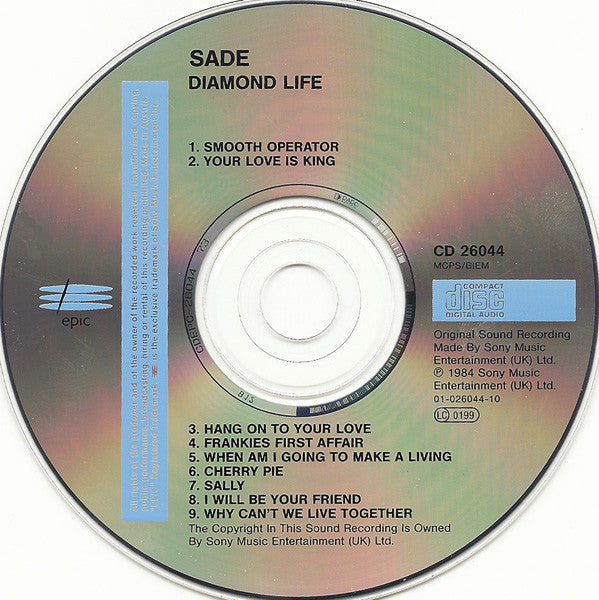 Sade : Diamond Life (CD, Album, RE)