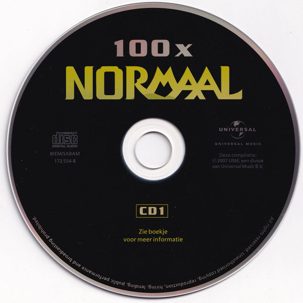 Normaal : 100 X Normaal (5xCD, Comp)
