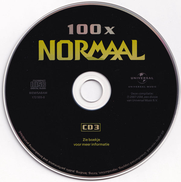 Normaal : 100 X Normaal (5xCD, Comp)