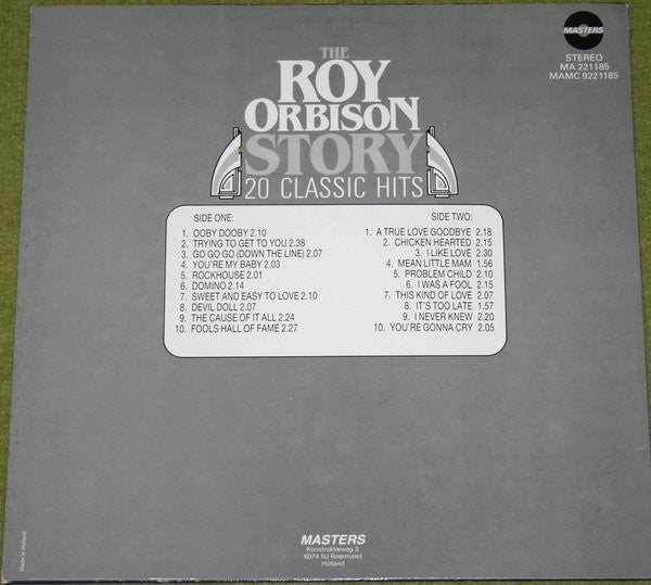 Roy Orbison : The Roy Orbison Story 20 Classic Hits (LP, Comp)
