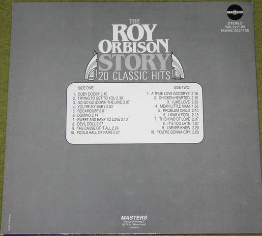 Roy Orbison : The Roy Orbison Story 20 Classic Hits (LP, Comp)