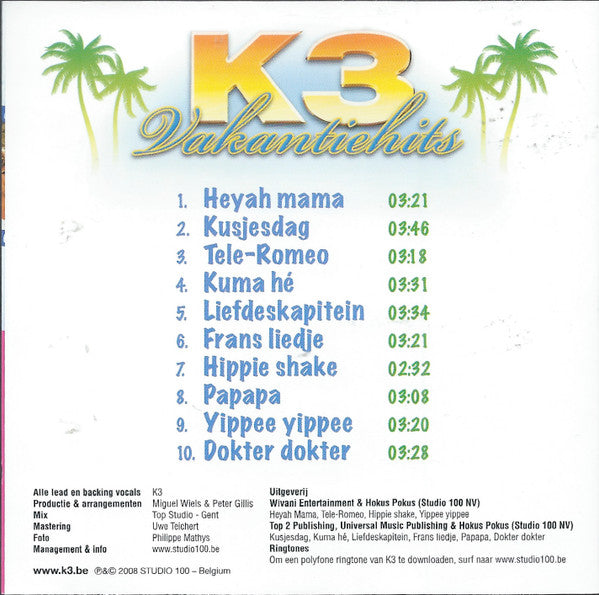 K3 : Vakantiehits (CD, Comp)