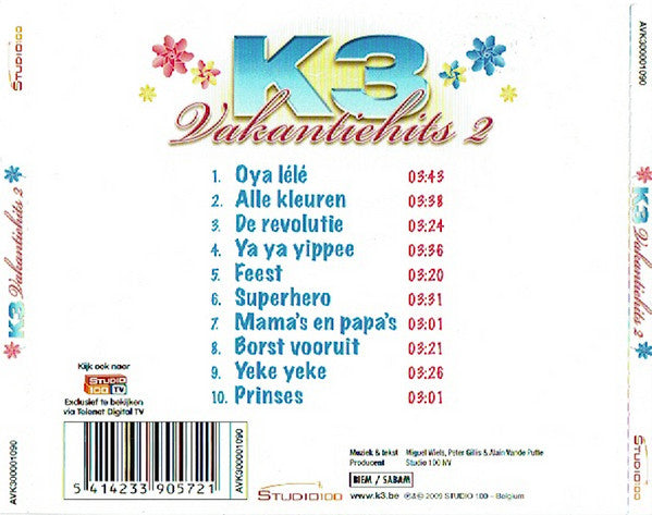 K3 : Vakantiehits 2 (CD, Comp)