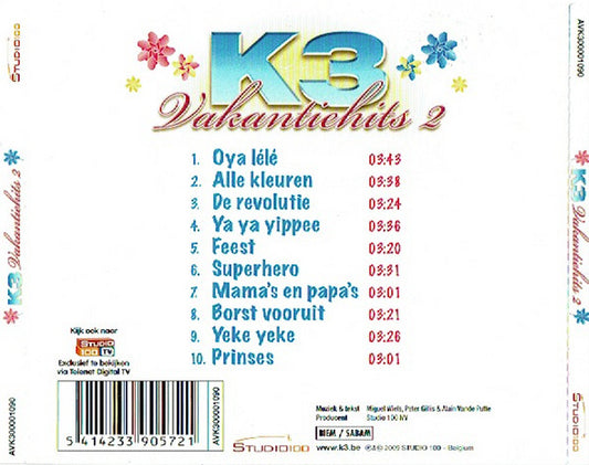 K3 : Vakantiehits 2 (CD, Comp)