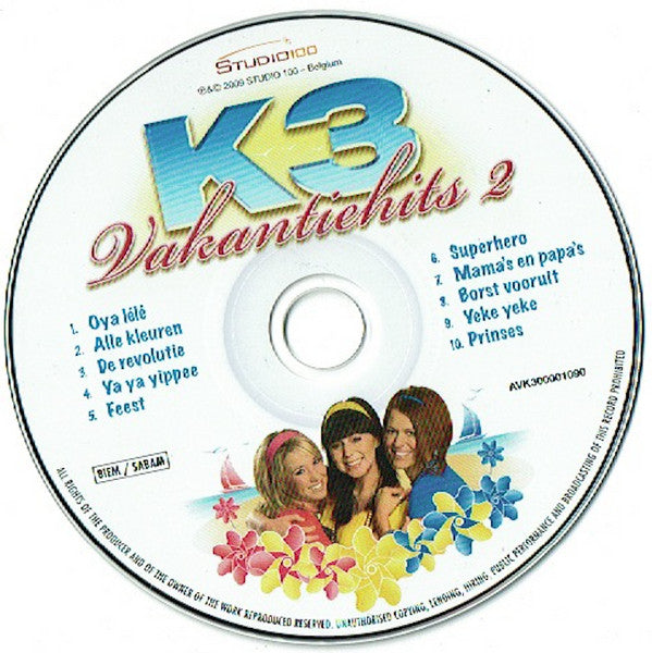 K3 : Vakantiehits 2 (CD, Comp)
