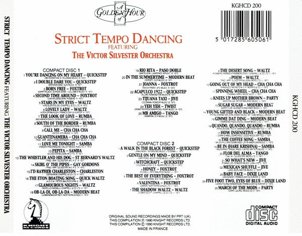The Victor Silvester Orchestra : Strict Tempo Dancing (2xCD, Comp)