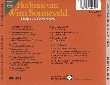Wim Sonneveld : Het Beste Van Wim Sonneveld (Liedjes En Conférences) (CD, Comp)