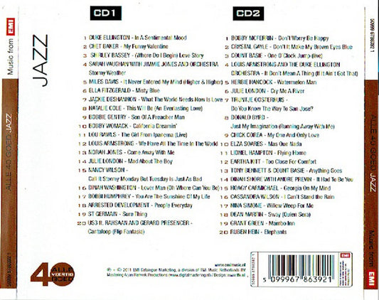 Various : Alle 40 Goed - Jazz (2xCD, Comp)