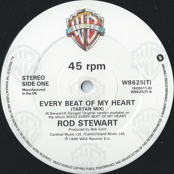 Rod Stewart : Every Beat Of My Heart (Tartan Mix) (12", Single)
