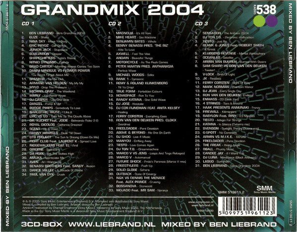 Ben Liebrand : Grandmix 2004 (3xCD, Mixed)