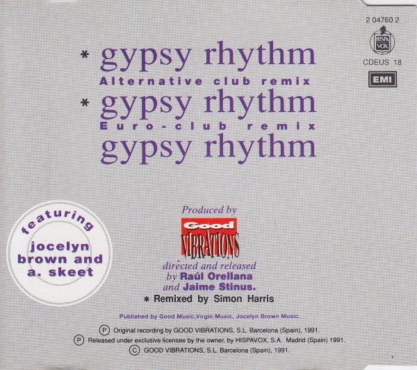Raúl Orellana : Gypsy Rhythm (CD, Maxi)