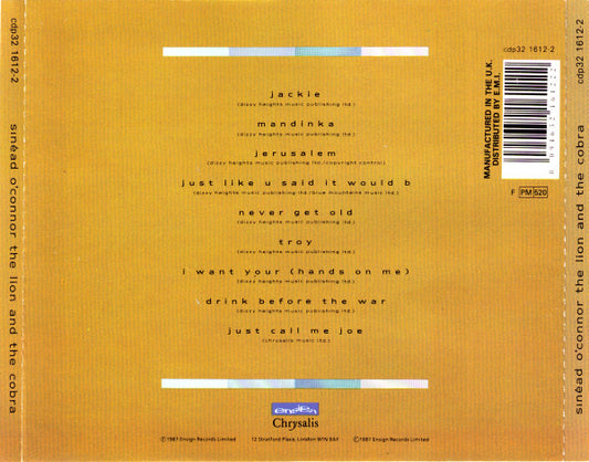 Sinéad O'Connor : The Lion And The Cobra (CD, Album)