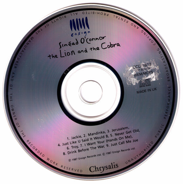 Sinéad O'Connor : The Lion And The Cobra (CD, Album)