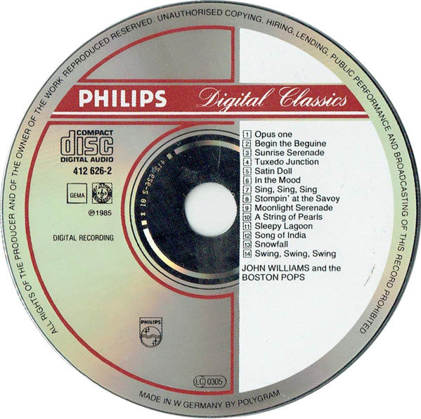 John Williams (4) & Boston Pops Orchestra : Swing, Swing, Swing (CD, Album)