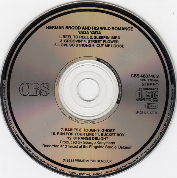 Herman Brood & His Wild Romance : Yada Yada (CD, Album)