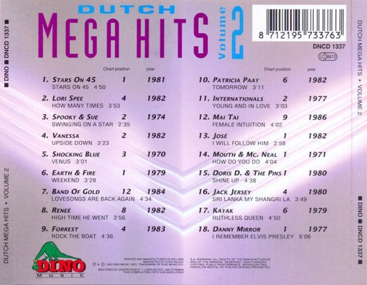 Various : Dutch Mega Hits - Volume 2 (CD, Comp)