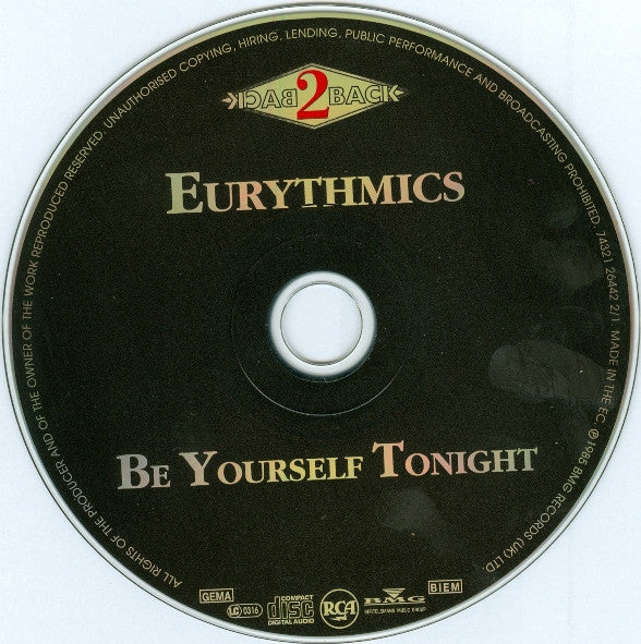 Eurythmics : Be Yourself Tonight / Revenge (CD, Album, RE + CD, Album, RE + Comp)