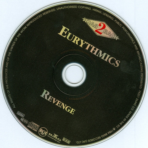 Eurythmics : Be Yourself Tonight / Revenge (CD, Album, RE + CD, Album, RE + Comp)