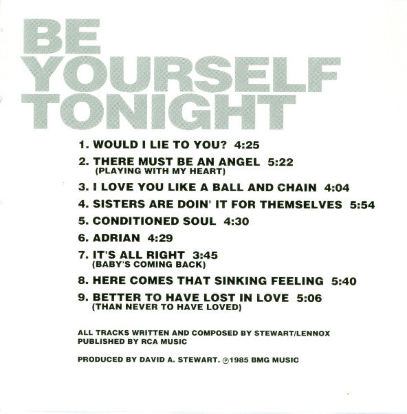 Eurythmics : Be Yourself Tonight / Revenge (CD, Album, RE + CD, Album, RE + Comp)