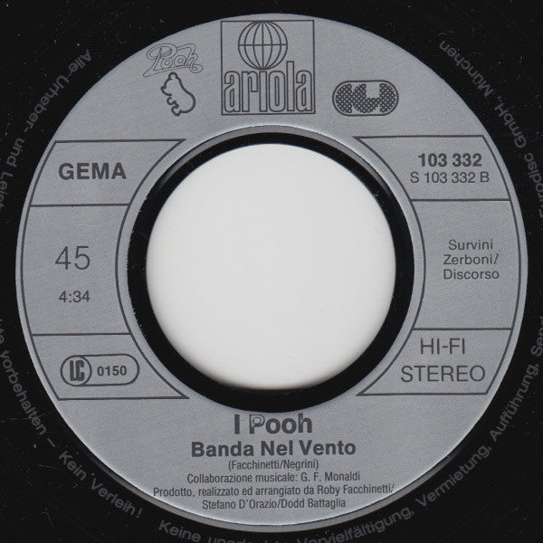 Pooh : Chi Fermerà La Musica (7", Single)